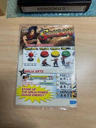 SENGOKU 3 Neo Geo MVS FULLKIT NOS/ MINT. NUEVO!