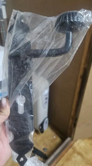 Pareja Tirador puerta metal negro antiguo