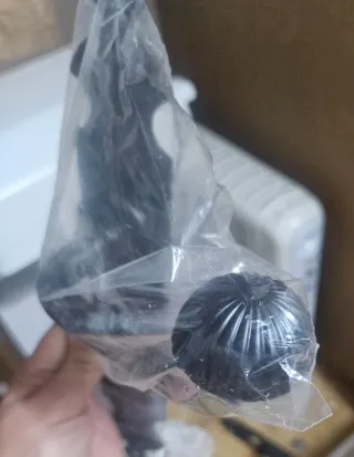 Pareja Tirador puerta metal negro antiguo