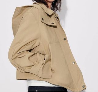 Parka corta Zara capucha ZW M