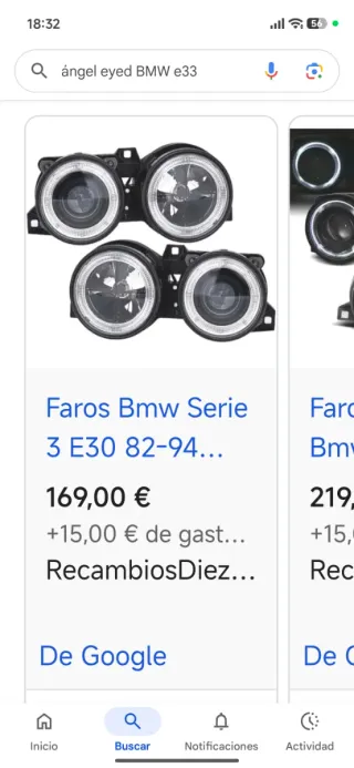 Faros Angel Eyes BMW E34