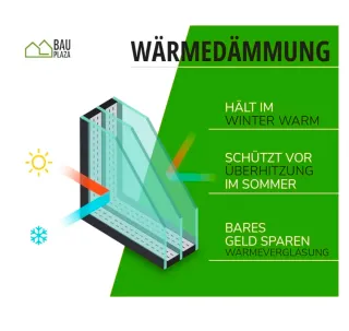 Ventana PVC BauPLAZA 50x110 derecha Oscilobatiente