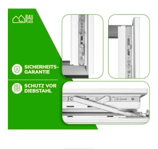 Ventana PVC BauPLAZA 50x110 derecha Oscilobatiente