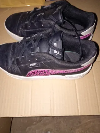 Tenis Puma niña negros