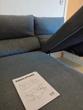 SOFA CAMA ESKILSTUNA IKEA AZUL