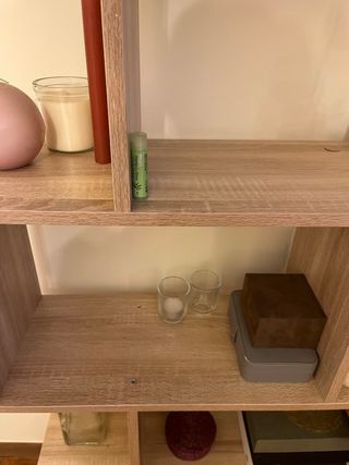 Estantería de madera melamina color roble