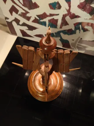 Antico arcolaio dipanarore in legno