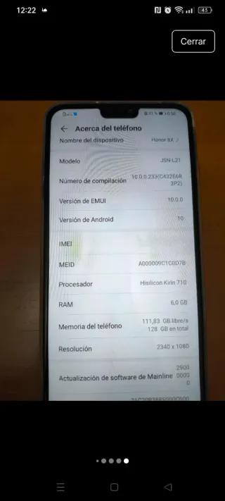 Honor 8X 128 GB Azul