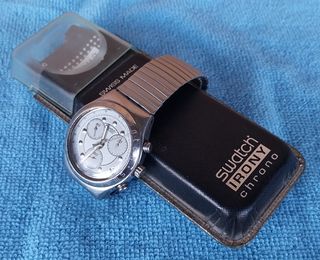 Swatch Irony Chrono ICS 400 Silver Anni 90 Tg. L