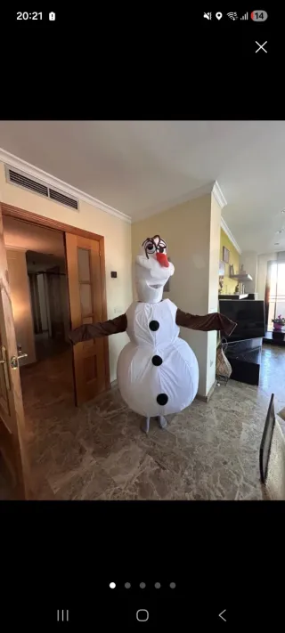 Disfraz Olaf Adulto Talla Única