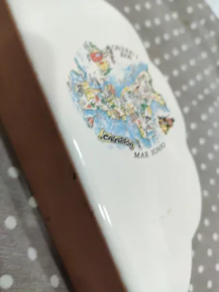 Porta tovaglioli ceramica decorato con scritta