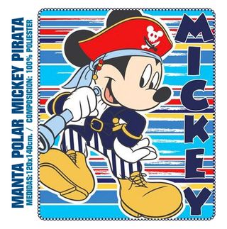 Manta Polar Mickey Pirata Disney 120x140cm