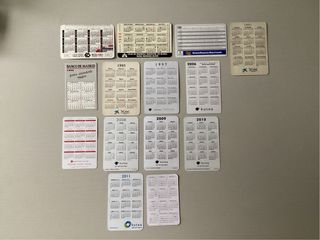 14 Calendarios de Bolsillo Bancos