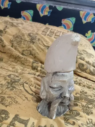 Figura antigua china tallada en alabastro