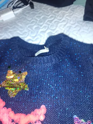 Jersey Sfera niña estrellas lentejuelas