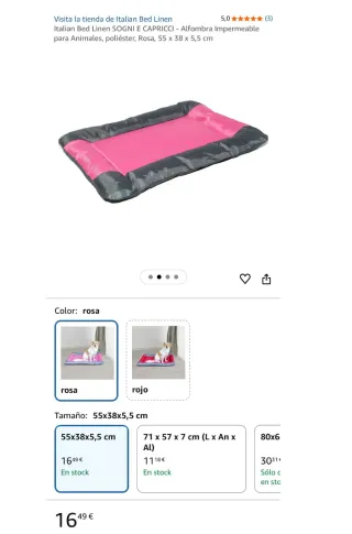 Cama Perro 55x38cm NUEVA