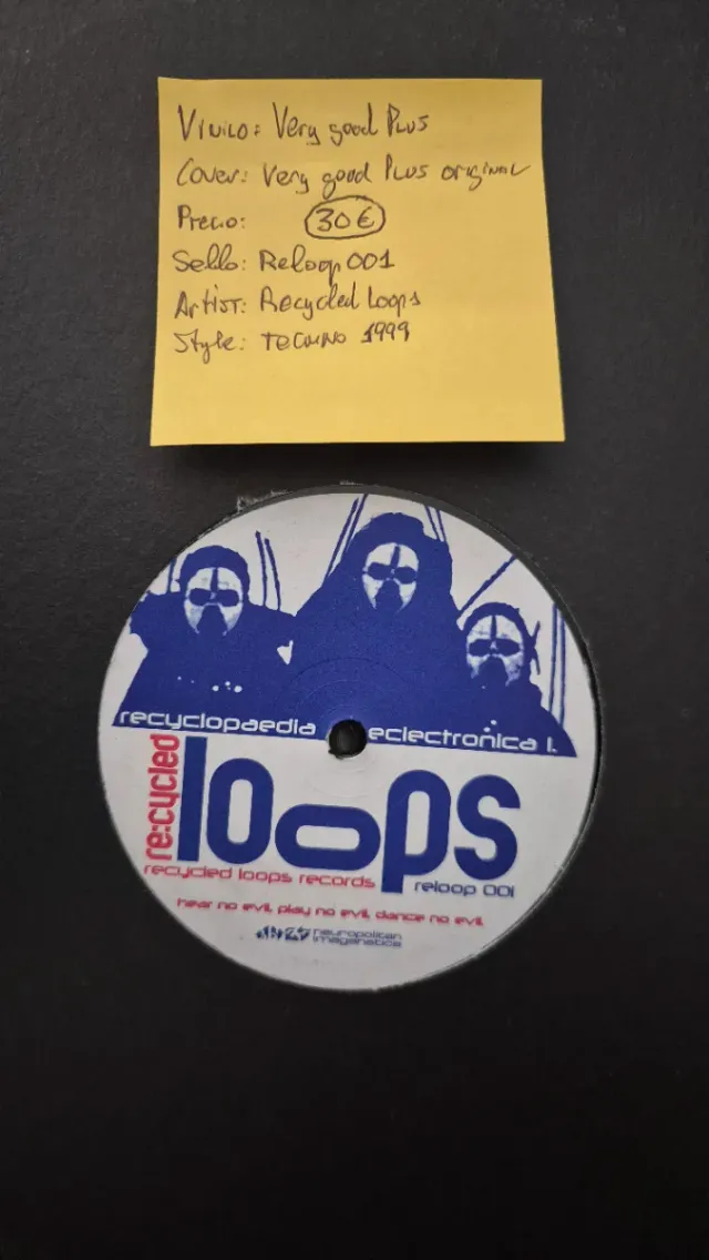 Recycled Loops - Reloop 001 Vinilo Techno.