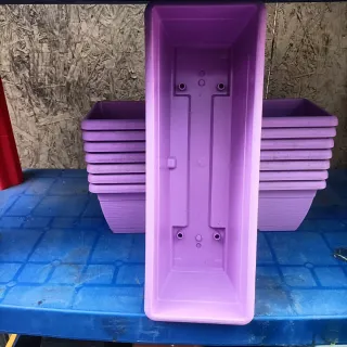 8 Vasi Balconette Lilla 35cm