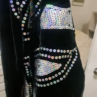 Bufanda Noche Terciopelo Lentejuelas