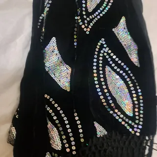 Bufanda Noche Terciopelo Lentejuelas