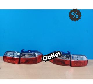 TG PILOTOS HONDA CIVIC 91-95 3D ROJO BLANCO LEX R024083C2