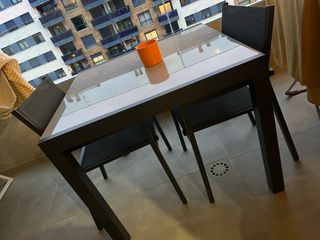 Sillas de exterior aluminio gris