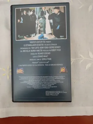 El Estrangulador de Boston VHS