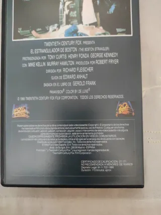El Estrangulador de Boston VHS