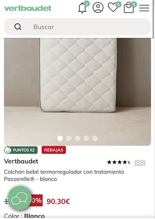Cuna evolutiva Coconut Vertbaudet + colchon