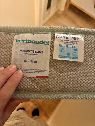 Cuna evolutiva Coconut Vertbaudet + colchon