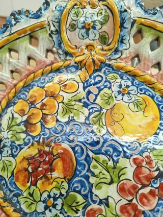 Centro tavola ceramica Caltagirone