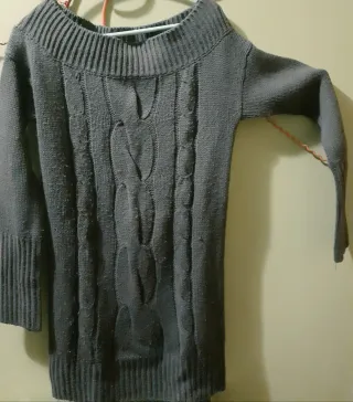 Jersey vestido Pull&Bear gris