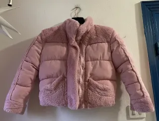 Giacca imbottita pelliccia sintetica 8/9 anni