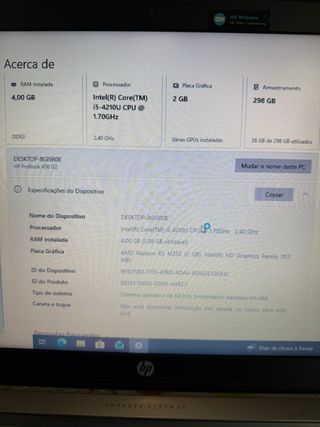 Computador HP ProBook 450 G2