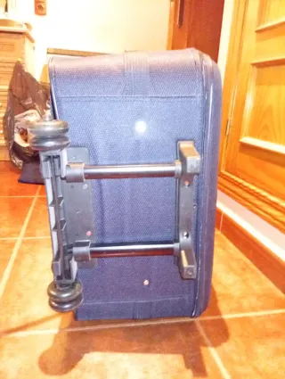 Maleta grande azul/gris