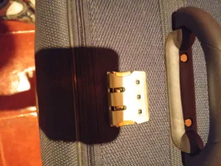 Maleta grande azul/gris