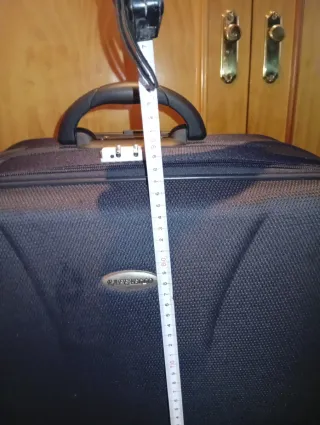 Maleta grande azul/gris