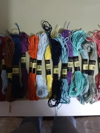 45 Madejas Hilo Bordar Punto de  Cruz Cross Stitch