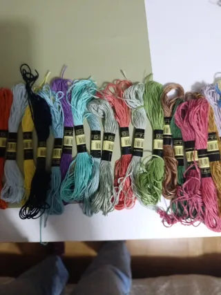 45 Madejas Hilo Bordar Punto de  Cruz Cross Stitch