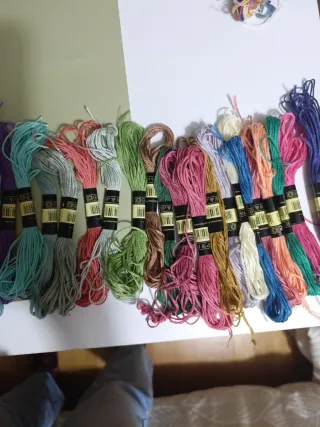 45 Madejas Hilo Bordar Punto de  Cruz Cross Stitch