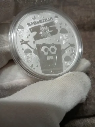 Onza de plata Bob Esponja 25 Aniversario