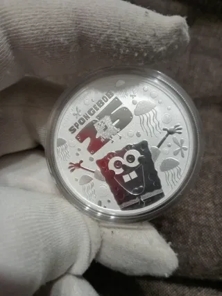 Onza de plata Bob Esponja 25 Aniversario