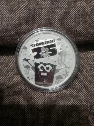 Onza de plata Bob Esponja 25 Aniversario