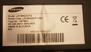 TV LCD Samsung 16 - Negro/Plata