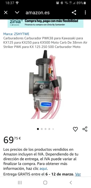 Carburador Keihin PWK 38mm