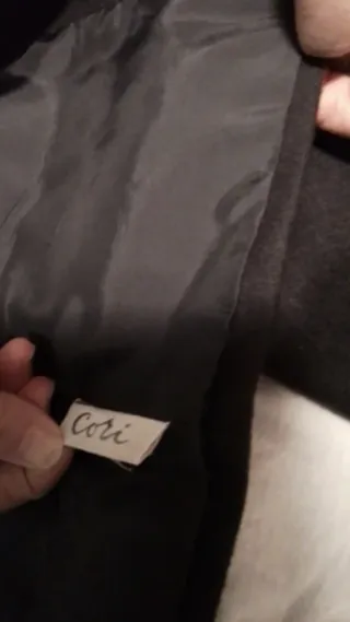 Giacca donna lana nera poncho