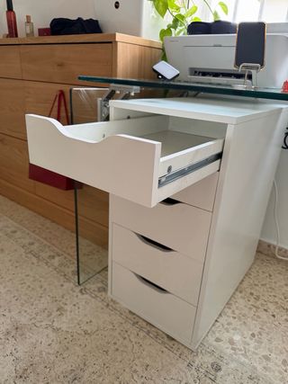 Cómoda IKEA KULLEN 5 cajones blanca