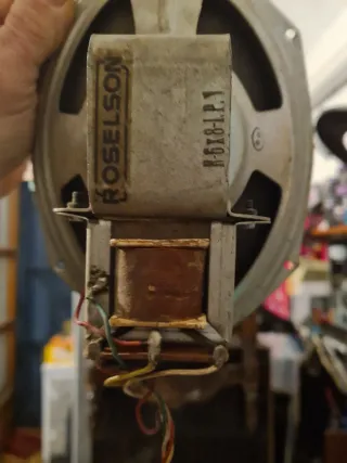 Altavoz antiguo Roselson R-6x8-LP.1 radio valvulas