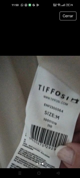 Plumífero beige con capucha