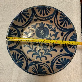 Lebrillo Fajalauza Azul y Blanco